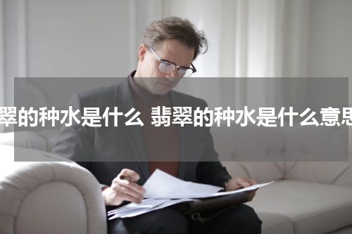 翡翠的种水是什么 翡翠的种水是什么意思