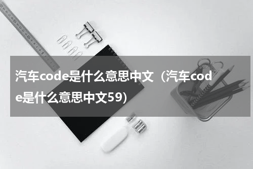 汽车code是什么意思中文（汽车code是什么意思中文59）